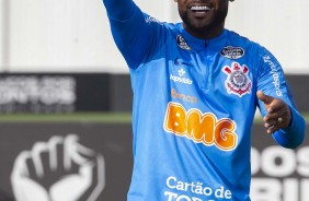 Love no ltimo treino do Corinthians antes de enfrentar o Fluminense, pela Sul-Americana