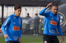 Mateus Vital e Júnior Urso finaliza preparação para jogo contra o Fluminense, pela Sul-Americana