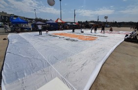 Bandeiras BMG recebem recado da Fiel durante o evento de aniversário #Timão109