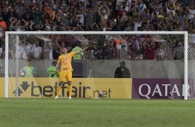 Cssio durante duelo contra o Fluminense, pela Sul-Americana, no Maracan