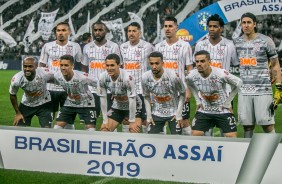 Foto oficial na vitria contra o Atltico-MG, pelo Brasileiro, na Arena Corinthians