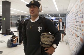 Ralf no vestiário da Arena Corinthians antes do jogo contra o Atlético-MG