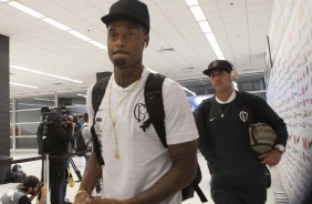 Renê Júnior no vestiário da Arena Corinthians antes do jogo contra o Atlético-MG