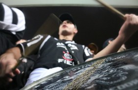 A torcida fez festa durante jogo contra o Atlético-MG
