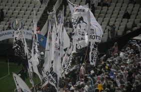 Belas bandeiras no jogo contra o Atlético-MG