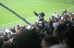 Torcedores do Corinthians no jogo contra o Atlético-MG