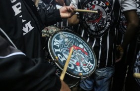 Torcedores no jogo contra o Atlético-MG, pelo Brasileirão