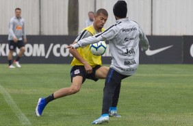 Joo Victor durante treino desta quarta-feira no CT Joaquim Grava