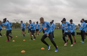 Timo durante treino desta quarta-feira no CT Joaquim Grava