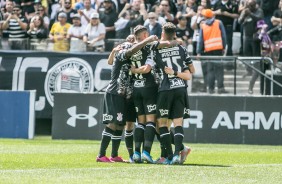 Corinthians no jogo contra o Cear, pelo Campeonato Brasileiro