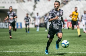 Jogador Clayson no duelo contra o Cear, pelo Campeonato Brasileiro, na Arena Corinthians