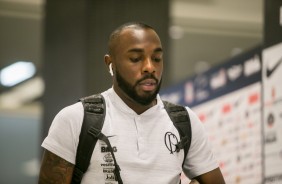 Manoel chega  Arena Corinthians para duelo contra o Cear, pelo Brasileiro