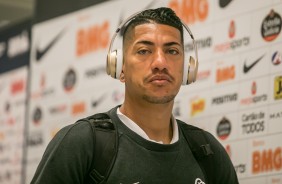 Ralf chega  Arena Corinthians para duelo contra o Cear, pelo Brasileiro