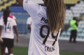 Erika no duelo contra o Flamengo, pelo Brasileirão Feminino 2019