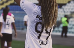 Erika no duelo contra o Flamengo, pelo Brasileiro Feminino 2019