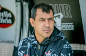 Fábio Carille no jogo contra o Ceará, pelo Campeonato Brasileiro, na Arena Corinthians