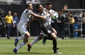 Gustagol durante jogo contra o Cear, pelo Brasileiro, na Arena Corinthians