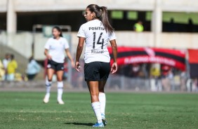 Millene no duelo contra o Flamengo, pelo Brasileirão Feminino 2019