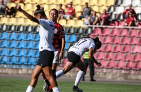 Victria marcou o segundo do Corinthians contra o Flamengo, pelo Brasileiro Feminino