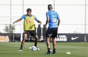 Matheus Jesus durante treinamento de hoje no CT Joaquim Grava