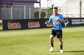 Ramiro durante treino de hoje no CT Joaquim Grava