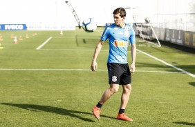 Vital durante treino de hoje no CT Joaquim Grava