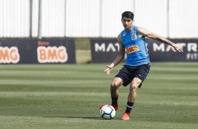 Araos no treino desta quinta no CT Joaquim Grava; Timão se prepara para enfrentar o Fluminense