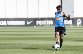 Jesus no treino desta quinta no CT Joaquim Grava; Timo se prepara para enfrentar o Fluminense