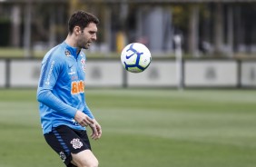 Boselli no último treino antes do jogo contra o Fluminense, pelo Brasileirão