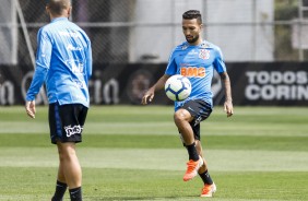 Clayson no ltimo treino antes do jogo contra o Fluminense, pelo Brasileiro