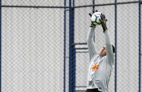 Goleiro Cssio no ltimo treino antes do jogo contra o Fluminense, pelo Brasileiro