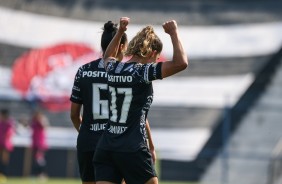 Jogadoras do feminino durante semifinal contra o Flamengo, pela semifinal do Brasileirão