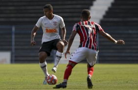 Lo Pereira durante vitria sobre o Botafogo, pelo Campeonato Paulista Sub-20