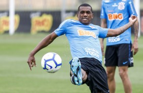 Marllon no último treino antes do jogo contra o Fluminense, pelo Brasileirão