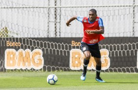 Zagueiro Marllon no último treino antes do jogo contra o Fluminense, pelo Brasileirão