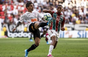 Fagner no jogo contra o Fluminense, pelo Brasileiro, no Man Garrincha