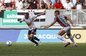 Garoto Janderson no jogo contra o Fluminense, pelo Brasileiro, no Man Garrincha