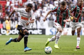 Garoto Pedrinho no jogo contra o Fluminense, pelo Brasileiro, no Man Garrincha