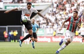 Gustavo no jogo contra o Fluminense, pelo Brasileiro, no Man Garrincha