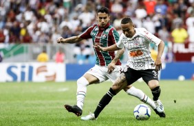 Janderson no jogo contra o Fluminense, pelo Brasileiro, no Man Garrincha