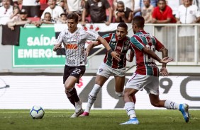 Vital no jogo contra o Fluminense, pelo Brasileiro, no Man Garrincha