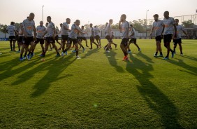 Elenco reunido durante último treino antes da decisão pela Sul-Americana