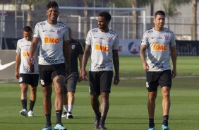 Jesus, Renê e Ralf durante último treino antes da decisão pela Sul-Americana