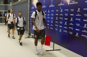 Gil chega  Arena Corinthians para duelo contra o Del Valle, pela Sul-Americana