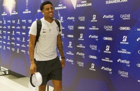 Gustavo à Arena Corinthians para duelo contra o Del Valle, pela Sul-Americana