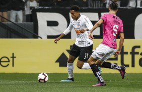 Gustavo durante partida contra o Indendiente del Valle, pela Sul-Americana