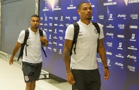 Sornoza e Urso chegam  Arena Corinthians para duelo contra o Del Valle, pela Sul-Americana