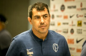 Carille chega à Arena Corinthians para duelo contra o Bahia, pelo Brasileirão