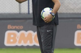 Carille no ltimo treino antes do jogo contra o Bahia, pelo returno do Brasileiro