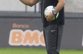 Fbio Carille no ltimo treino antes do jogo contra o Bahia, pelo returno do Brasileiro
